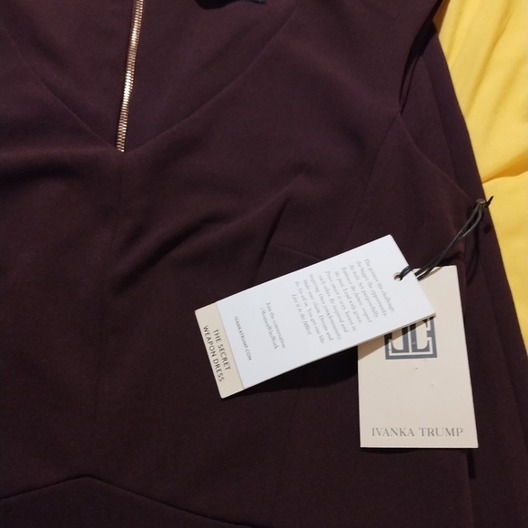 Ivanka Trump Elegant Purple Sleeveless Dress - Picture 9 of 9